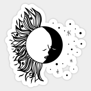 Sun And Moon Sticker